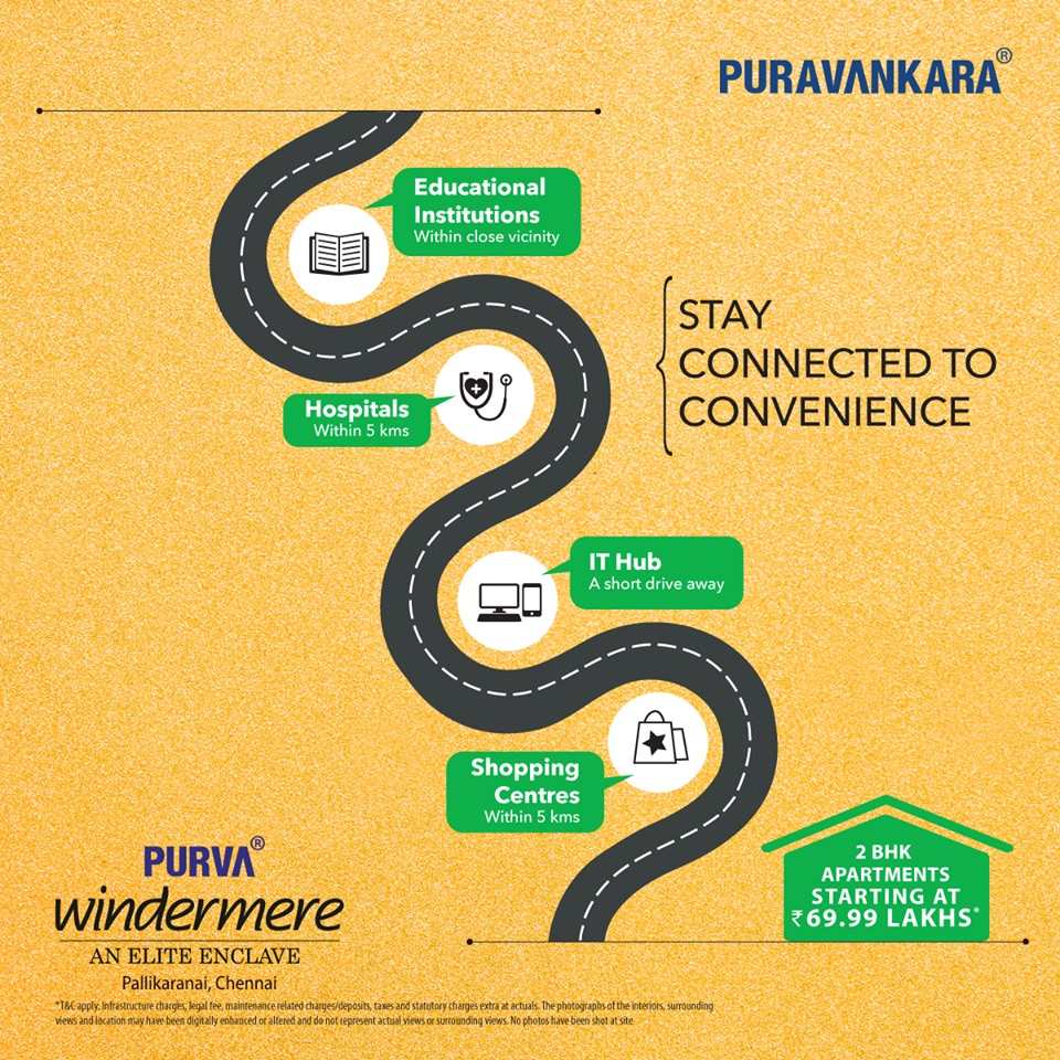 Stay connected to convenience by residing at Purva Windermere in Chennai